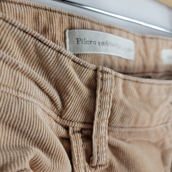 Anthro Pilcro Script High Waist Ribbed Corduroy Skinny Pants - Picture 6 of 9